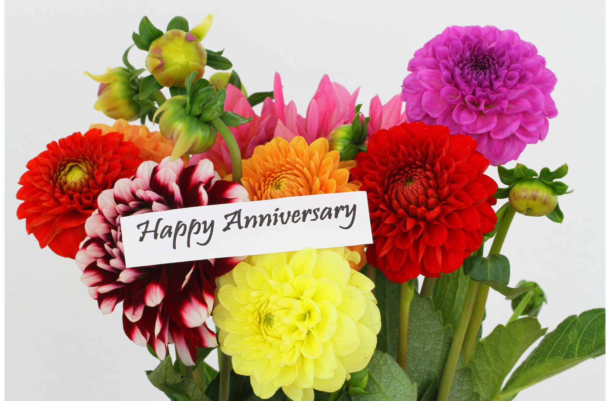 anniversary flowers by year